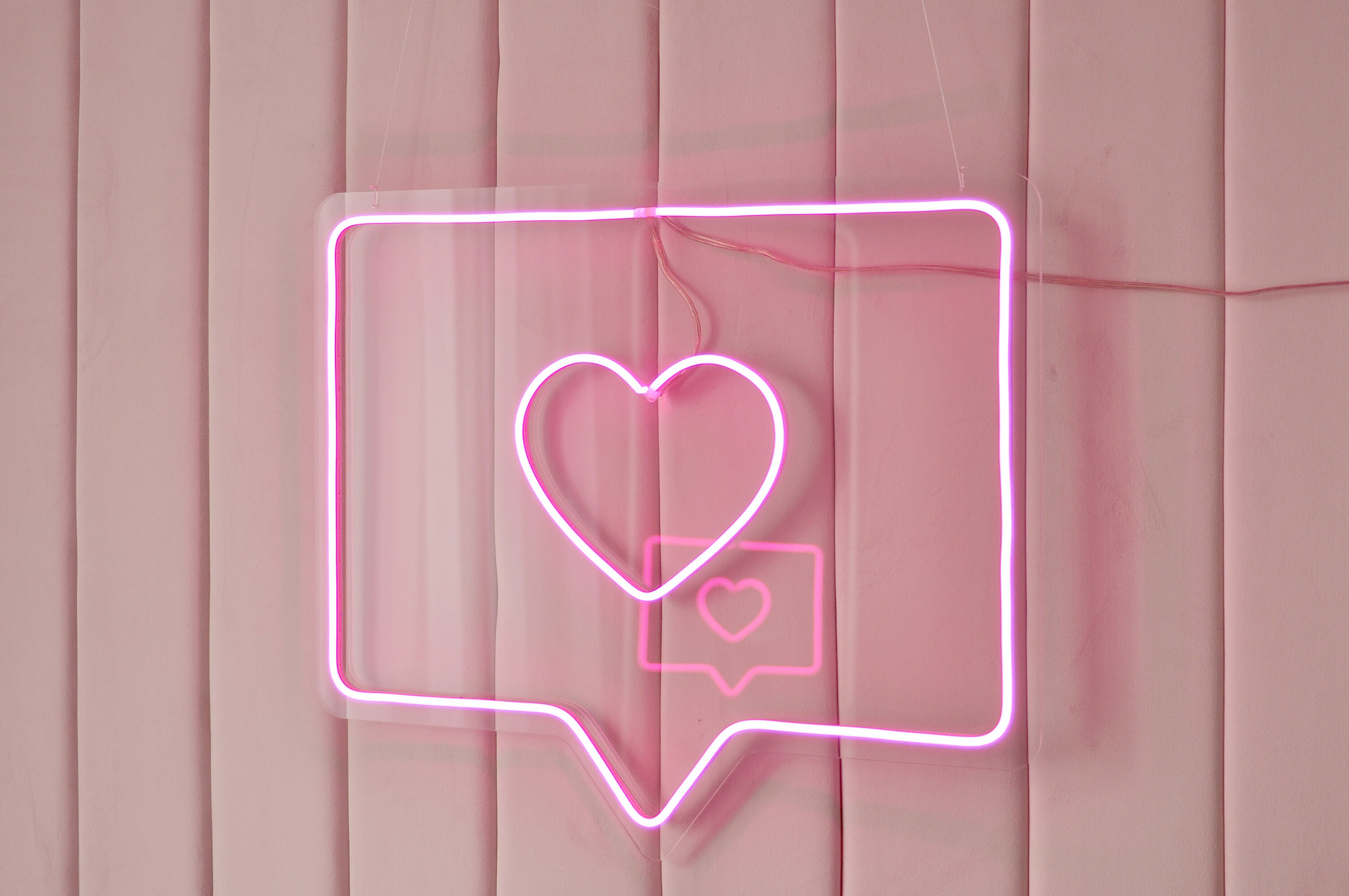 Like LED Neon Sign, Home Neon Sign, Wedding LED Sign, Neon Sign Pink