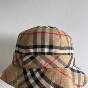 Burberry Nova Check Rain Bucket Hat Multicolor