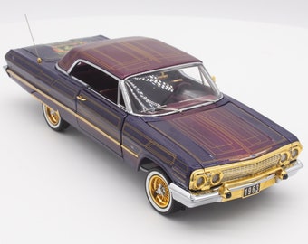 1963 Chevy Impala Custom Lowrider, Franklin Mint, Diecast, 1/24th Scale