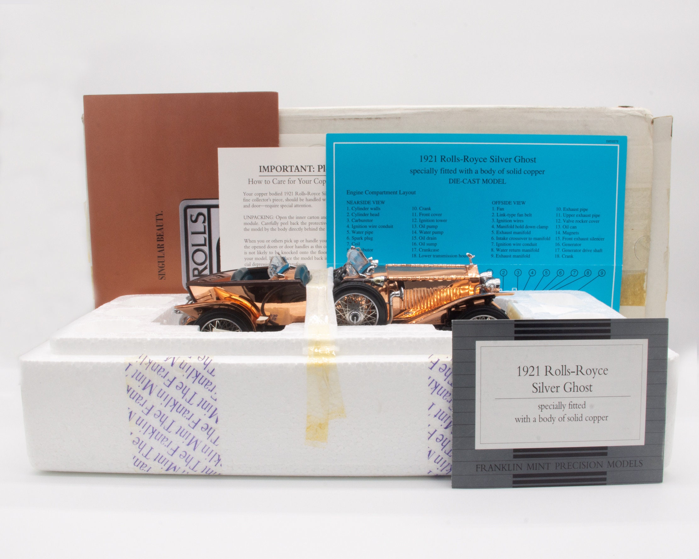 Franklin Mint, 1921 Rolls Royce, Diecast, 1/24th Scale Franklin Mint, 1921 Rolls Royce, Diecast, 1/24th Scale