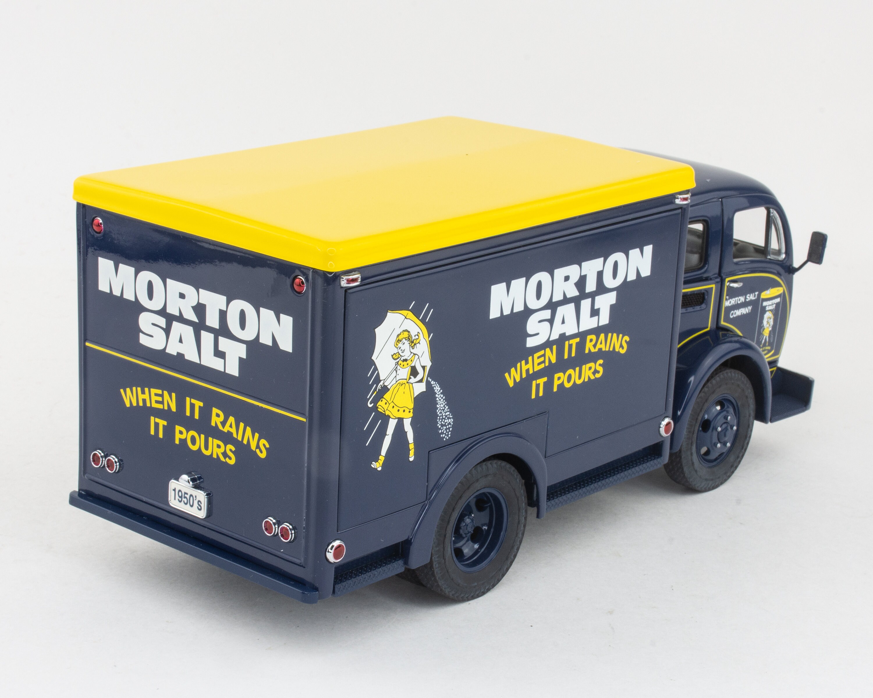 1950's Morton's Salt Delivery Truck, 1955 White, Diecast, Danbury Mint