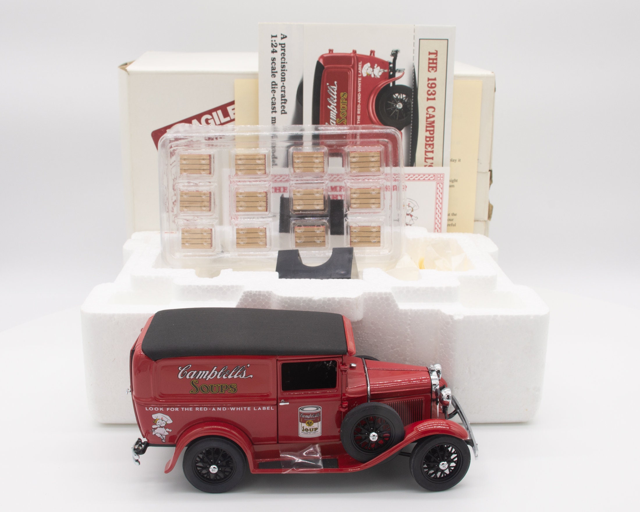 1931 Ford Campbell's Soup Panel Delivery Truck, Danbury Mint, Diecast, 1/24th Scale - Etsy Finland 1931 Ford Campbell's Soup Panel Delivery Truck, Danbury Mint, Diecast, 1/24th Scale - Etsy Finland