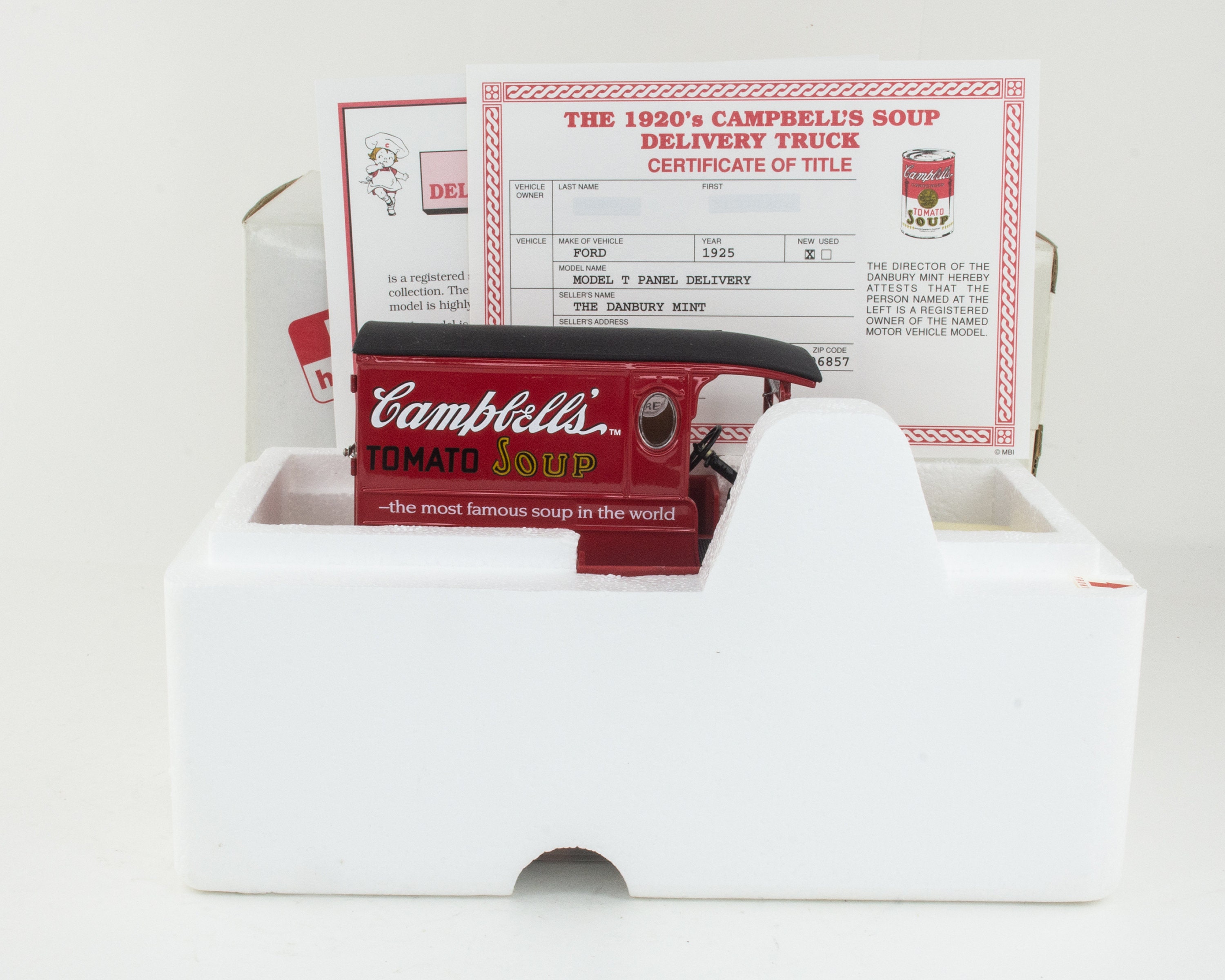 829 1 Danbury Mint 1/24 Diecast 1931 Ford Ford Campbell s