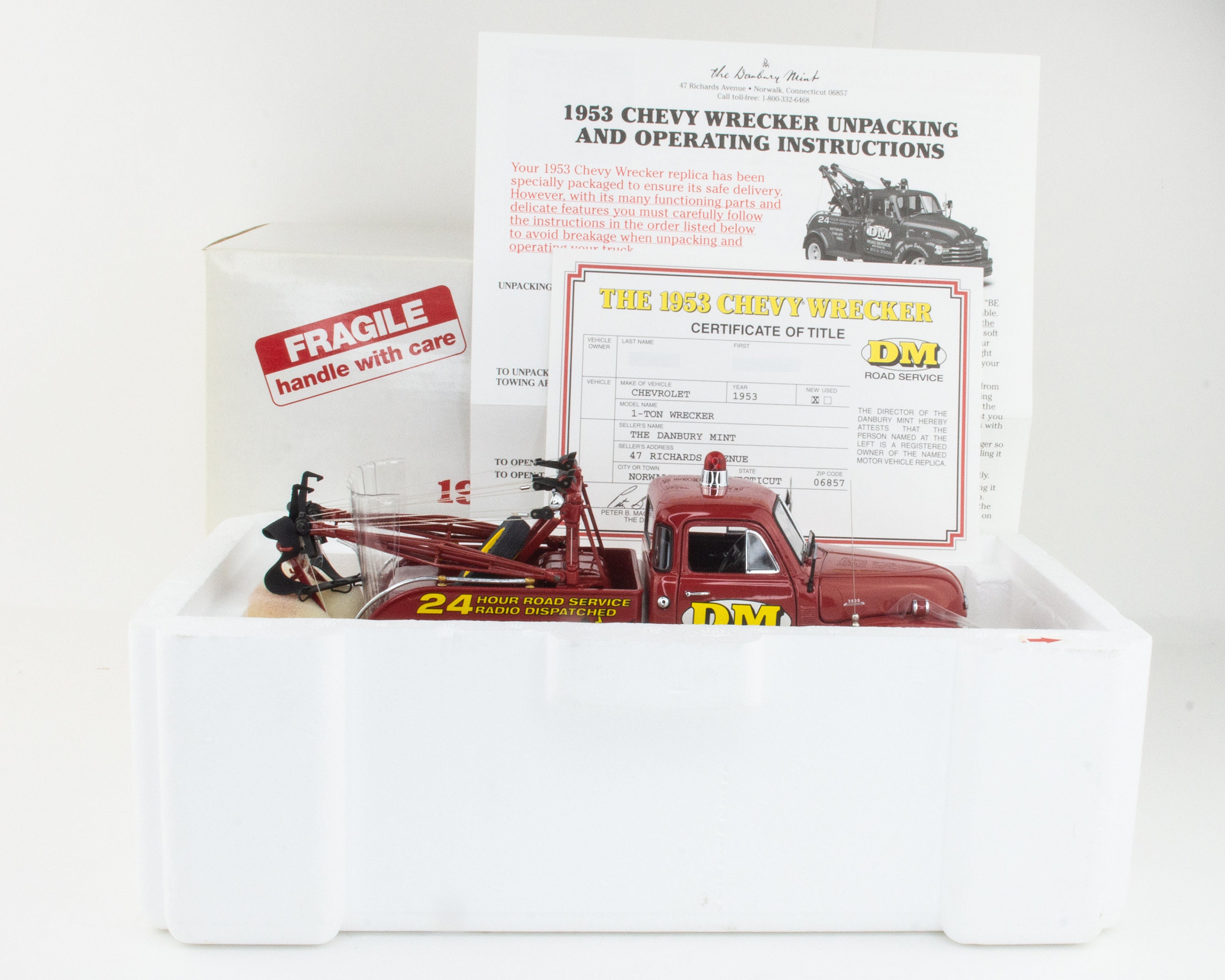 1953 Chevy Wrecker, Danbury Mint, Diecast, 1/24th Scale - Etsy 1953 Chevy Wrecker, Danbury Mint, Diecast, 1/24th Scale - Etsy