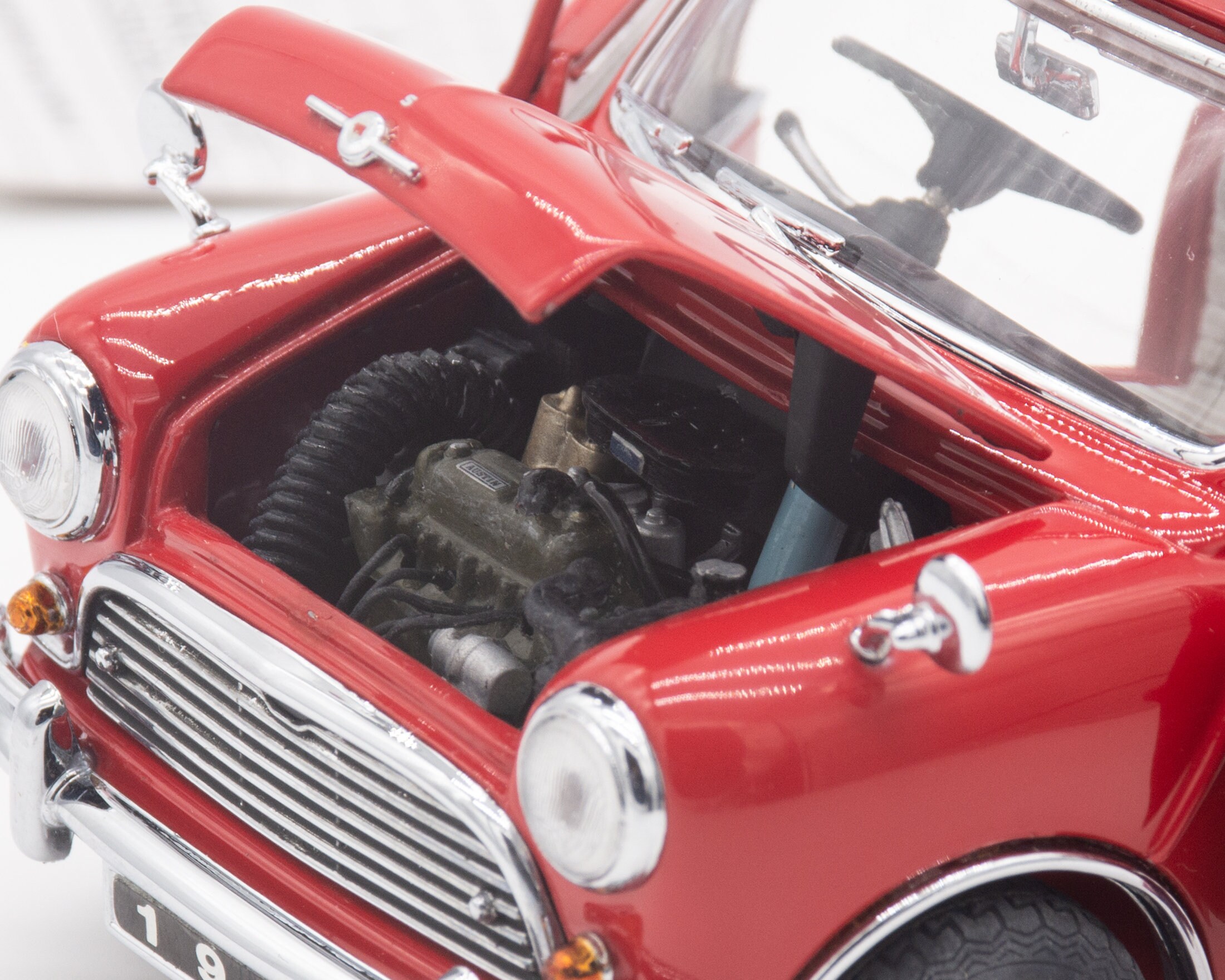 フランクリン・ミント 1/24 1967 Morris Mini Cooper PhillyMint-Franklin Mint 1967 Morris Mini Cooper Diecast model