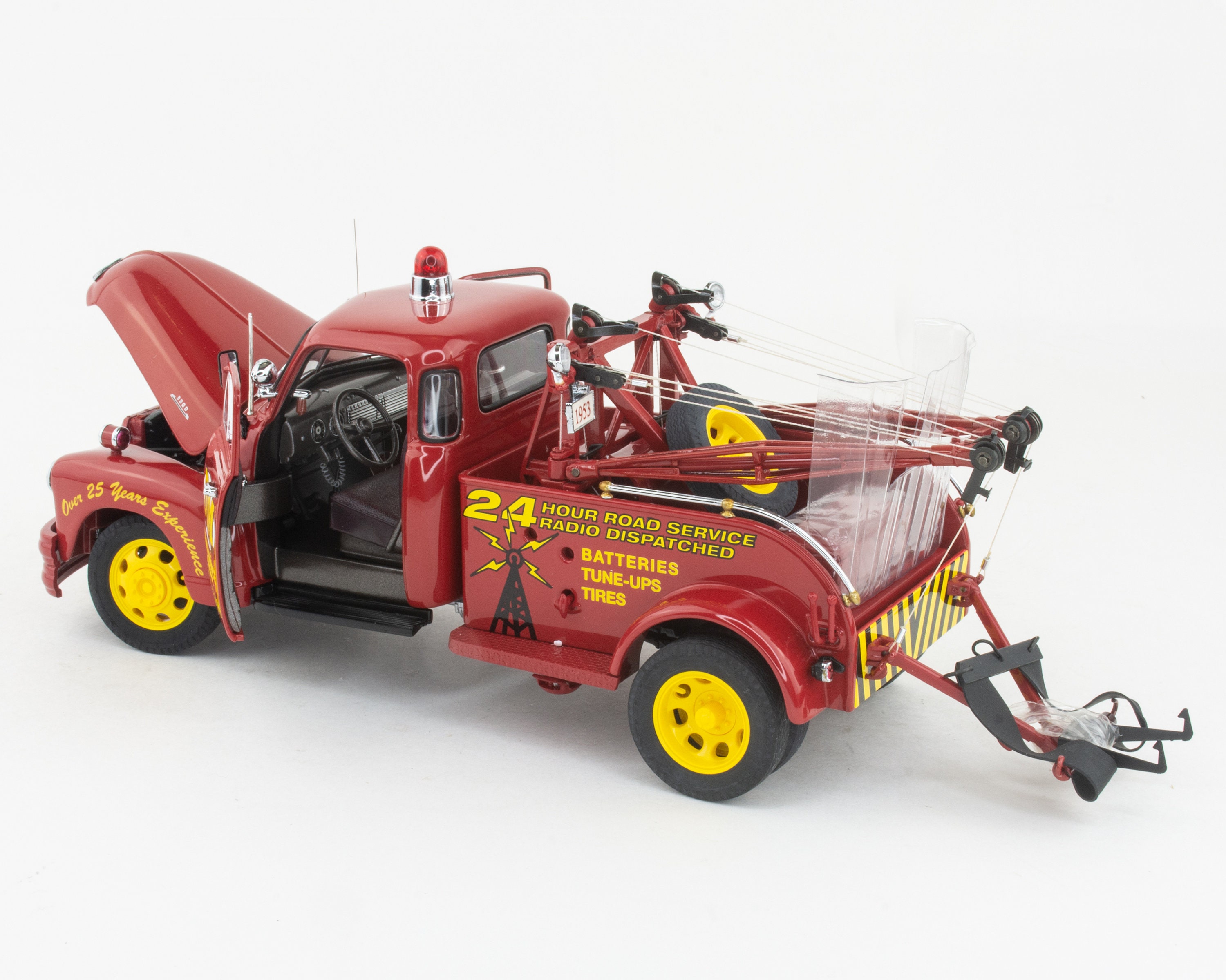 No204 ミニカー1/24 1953 Chevy Wrecker JADA SHOWROOM 1953 CHEVY WRECKER TOW TRUCK WHITE 1:24