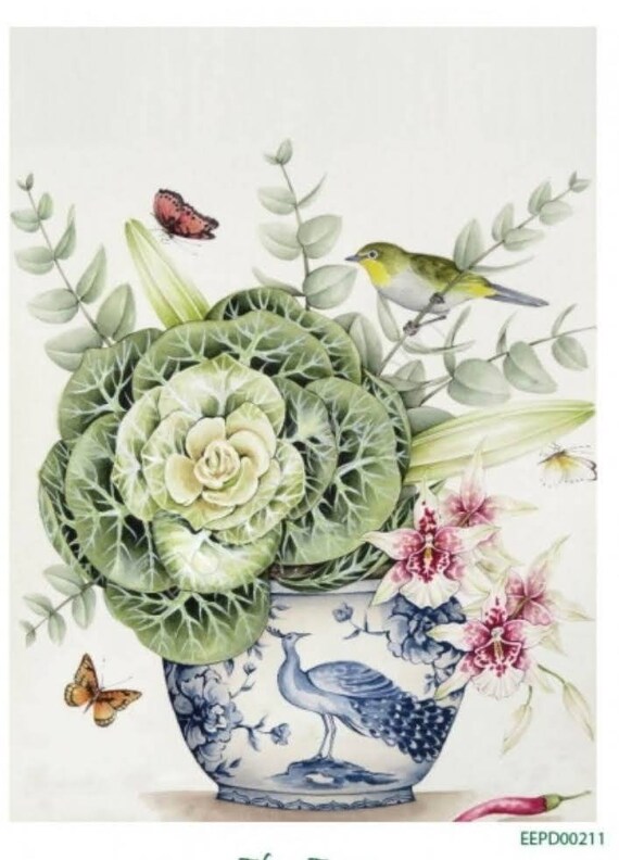 Decoupage Prints on Rice Paper Etsy