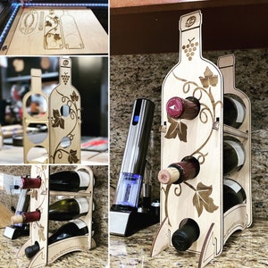 Wine Bottle Holder SVG file
