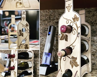 Wine Bottle Holder SVG file