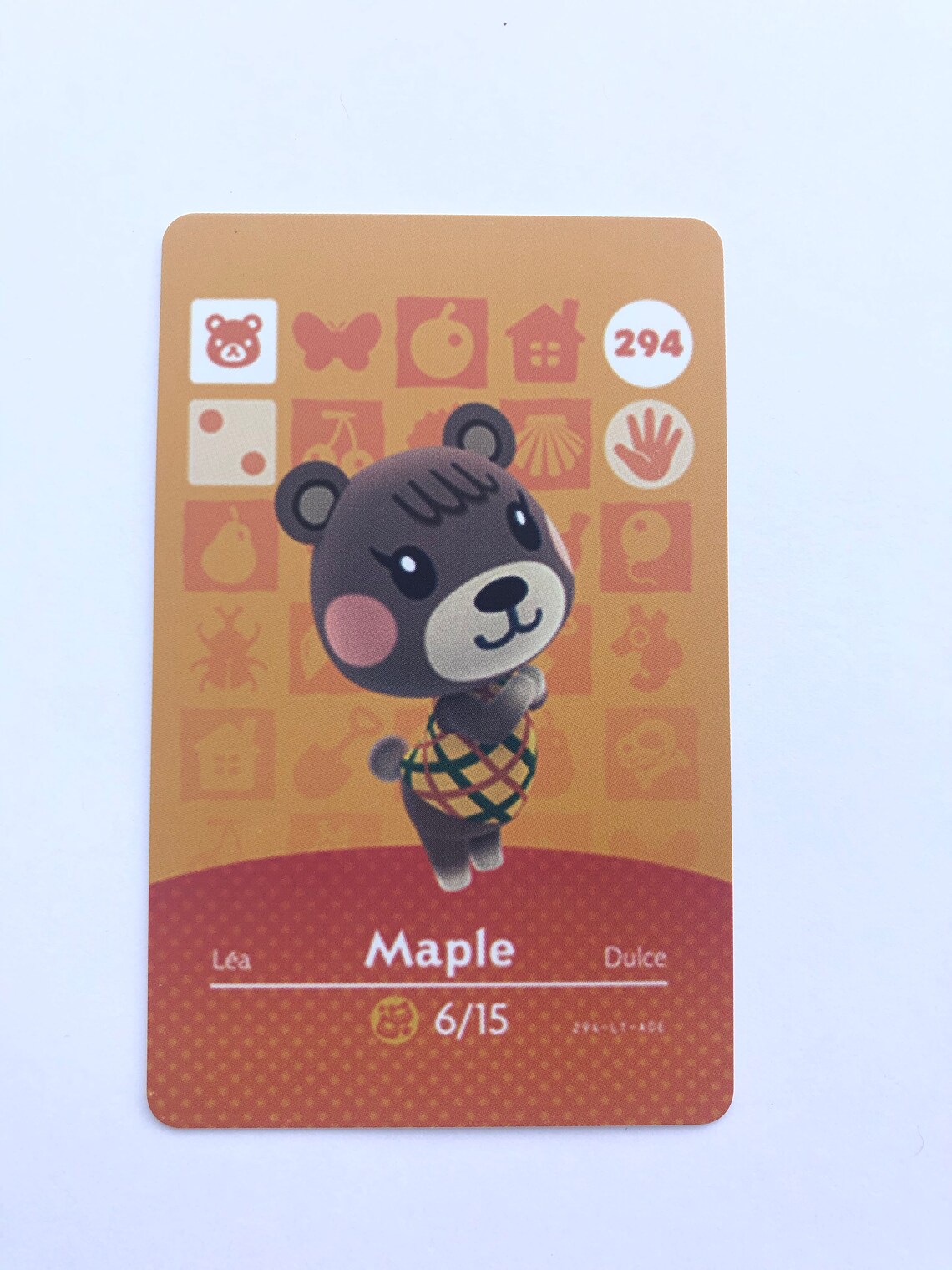 No 294 Maple Nintendo Animal Crossing Amiibo Cards Series 3 Etsy