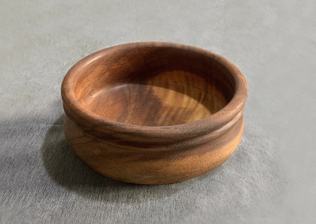 8 Handcrafted Golden Teak Wood Bowl Handmade Wooden Cooking Utensils