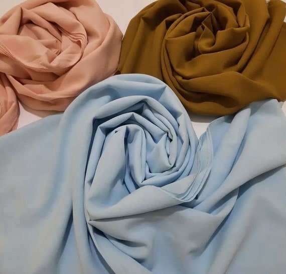 Hijab - Foulard Da Donna Musulmana, Di Alta Qualità Turca, Moderni, In Chiffon Islamico, Per Donne E Donne, In Morbido Chiffon, Per Hijab, O J, Taglia Unica - Foto 7