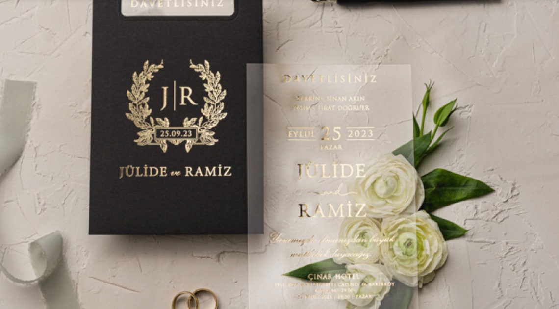 Luxury Acrylic Wedding Invitations Acrylic Invitations Cheap Etsy