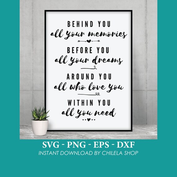 Behind You All Your Memories Svg Graduation Svg Graduate | Etsy