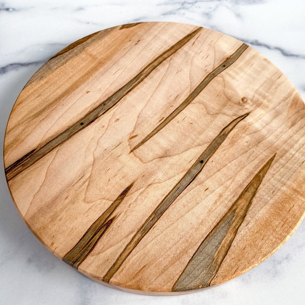 Live Edge Round Wood Board - Etsy