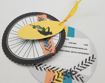DIGITAL: printable bike children's birthday bike tour birthday
