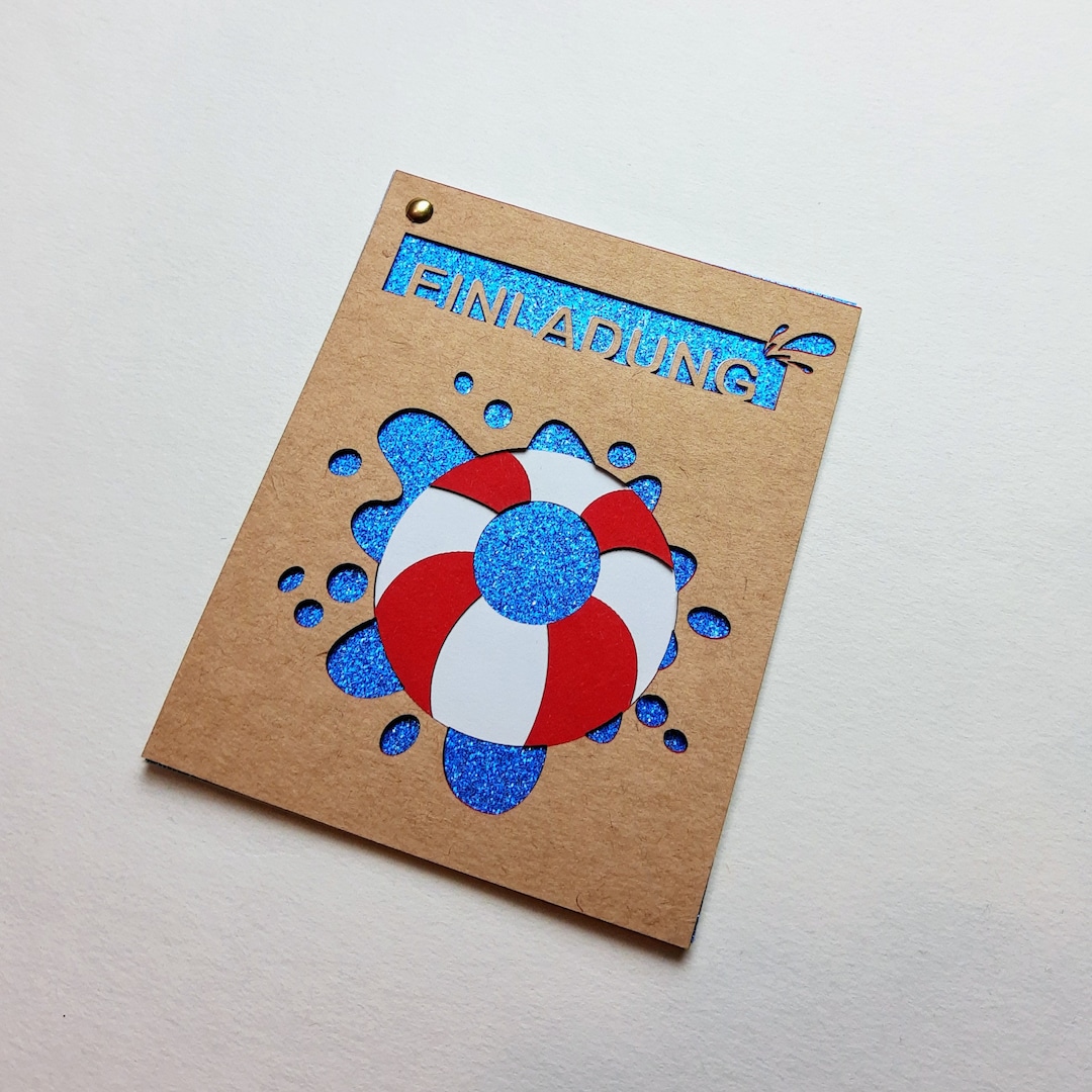 Schwimmen Einladung Geburtstag Schwimmbad Hallenbad Etsy.de