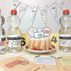 デジタル: 印刷可能な探偵パーティー キット、5 歳以上の子供の誕生日パーティー