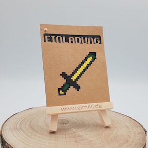 Einladung Gaming Kindergeburtstag Game Party handgefertigte Einladungskarte Gaming Geburtstag Karte
