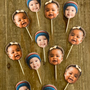 Face cupcake toppers, double sided, bachelorette party, retirement, birthday cupcake topper, 18th,21st, 30th,40th,50th, cupcake toppers.