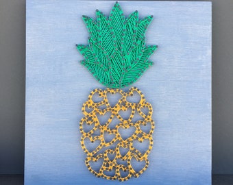 String art tropical pineapple decoration