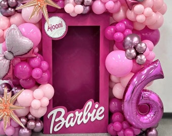 Birthday Number Balloon Garland (133 Piece) Pink