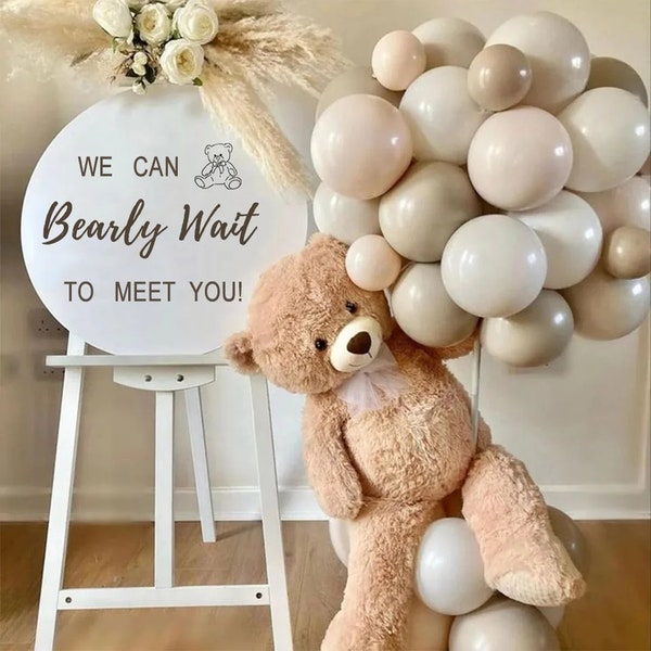 Baby Shower Round Welcome Sign Decoration (Large 45cm)