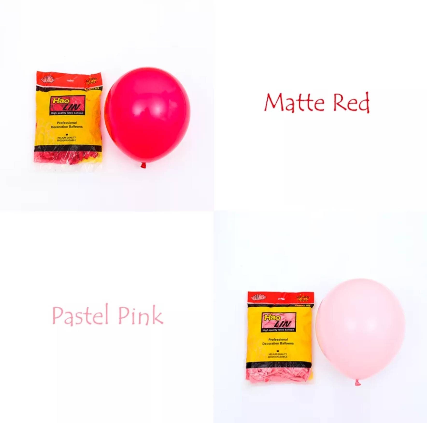 Kit d'arche de ballons en Latex, 97 pièces, guirlande de couleur Rose,  rouge, noir, pour