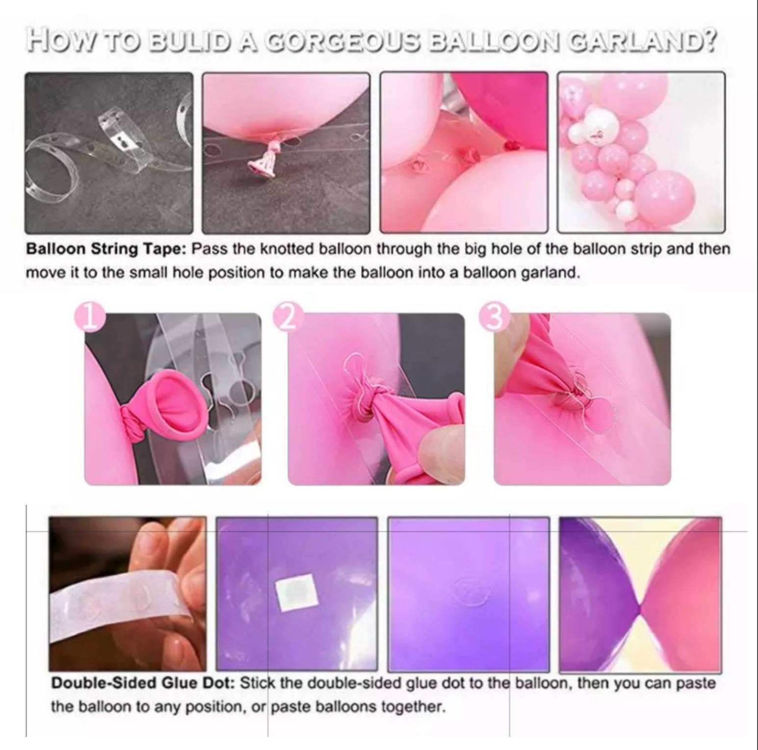 Kit Arche de Ballons - Arrangement Or Rose – cadeauxnicnac