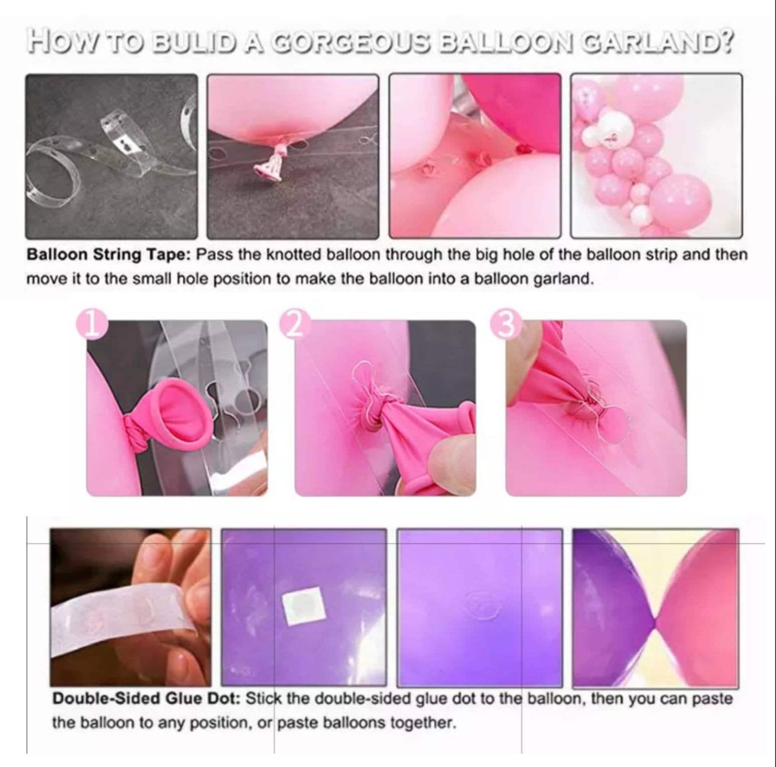 ht-ballon glue for balloons glue double-sided
