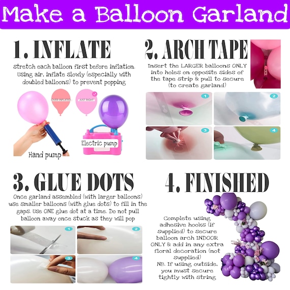 Small Pastel Colors Balloon Arch Kit: Party at Lewis Elegant Party