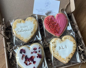 Personalised Retirement Shortbread Biscuit Gift Box