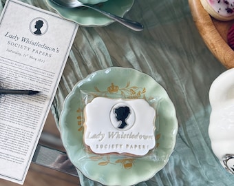 Bridgerton Biscuit: Lady Whistledown Shortbread Cookie