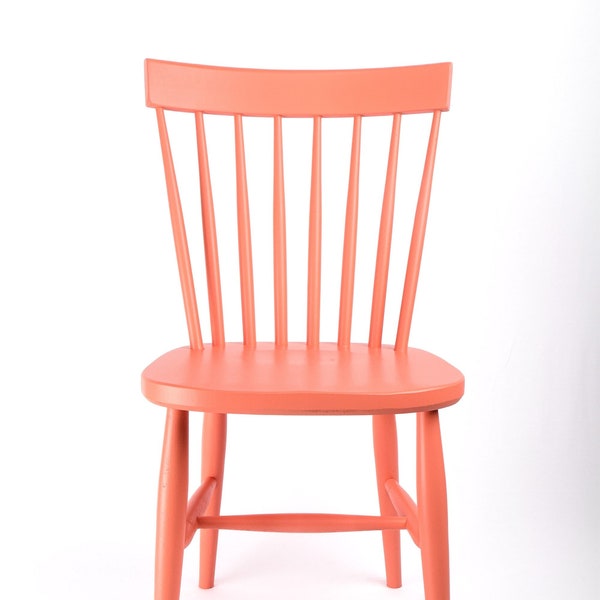 Nordic Beech Dining Chair painted in Farrow & Ball Colours, Scandinavian Style Chair, Nordic Style Chair, Custom Painted Dining Chair