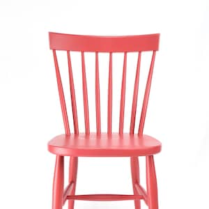 Nordic Beech Dining Chair, Scandinavian Style Dining Chair Painted in Farrow and Ball Colours