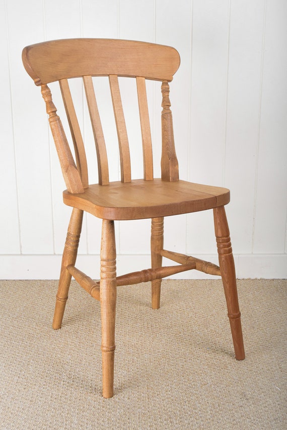 New Solid Beech Slat Back Kitchen Dining Chair Painted in Any