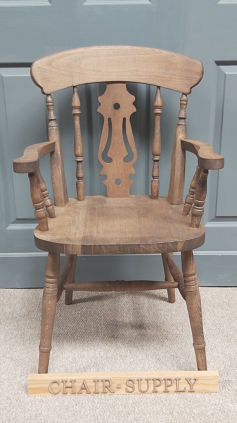 New Solid Wood Farmhouse Kitchen Dining Carver Chair in Etsy