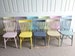 New Solid Beech Nordic Modern Scandinavian Kitchen Dining Chair Painted in Annie Sloan Colours 