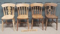 Handcrafted Wooden Dining Chairs – Solid Beech Wood, Rustic Farmhouse Seating, Traditional English Design, Available in 4 Finishes