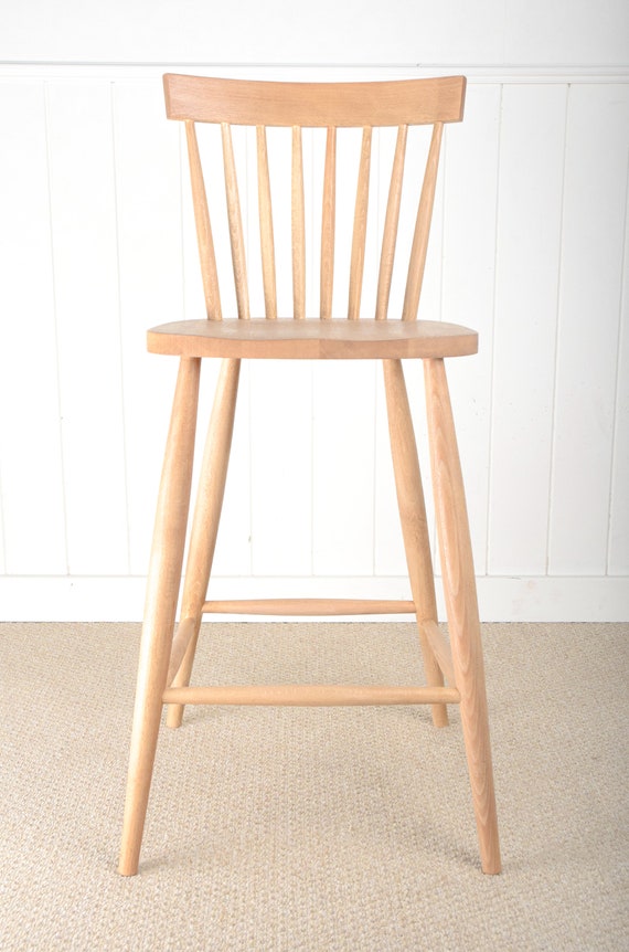 Natural wood bar stools with backs online