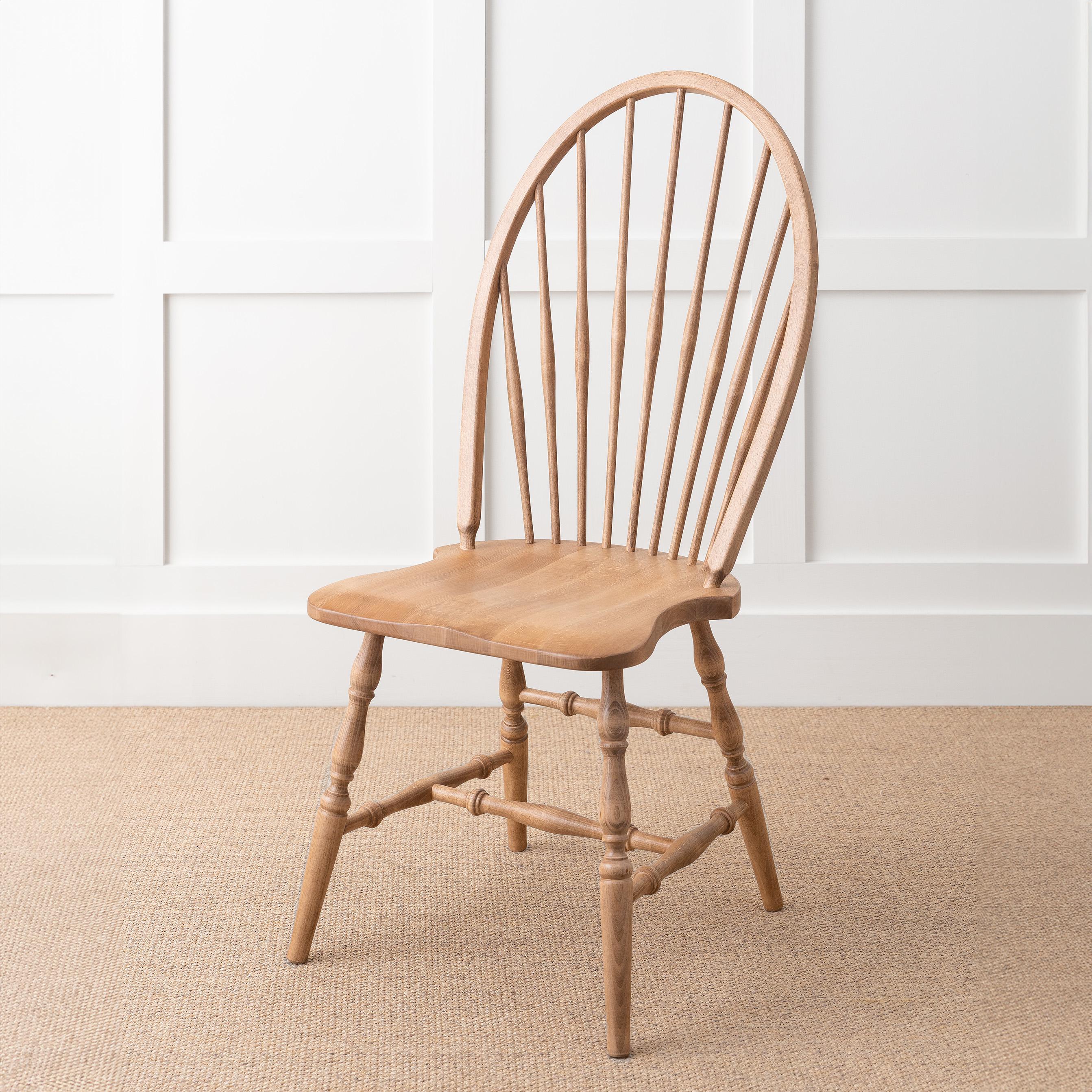 Modern Farmhouse Windsor High Back Dining Chair – Solid Wood