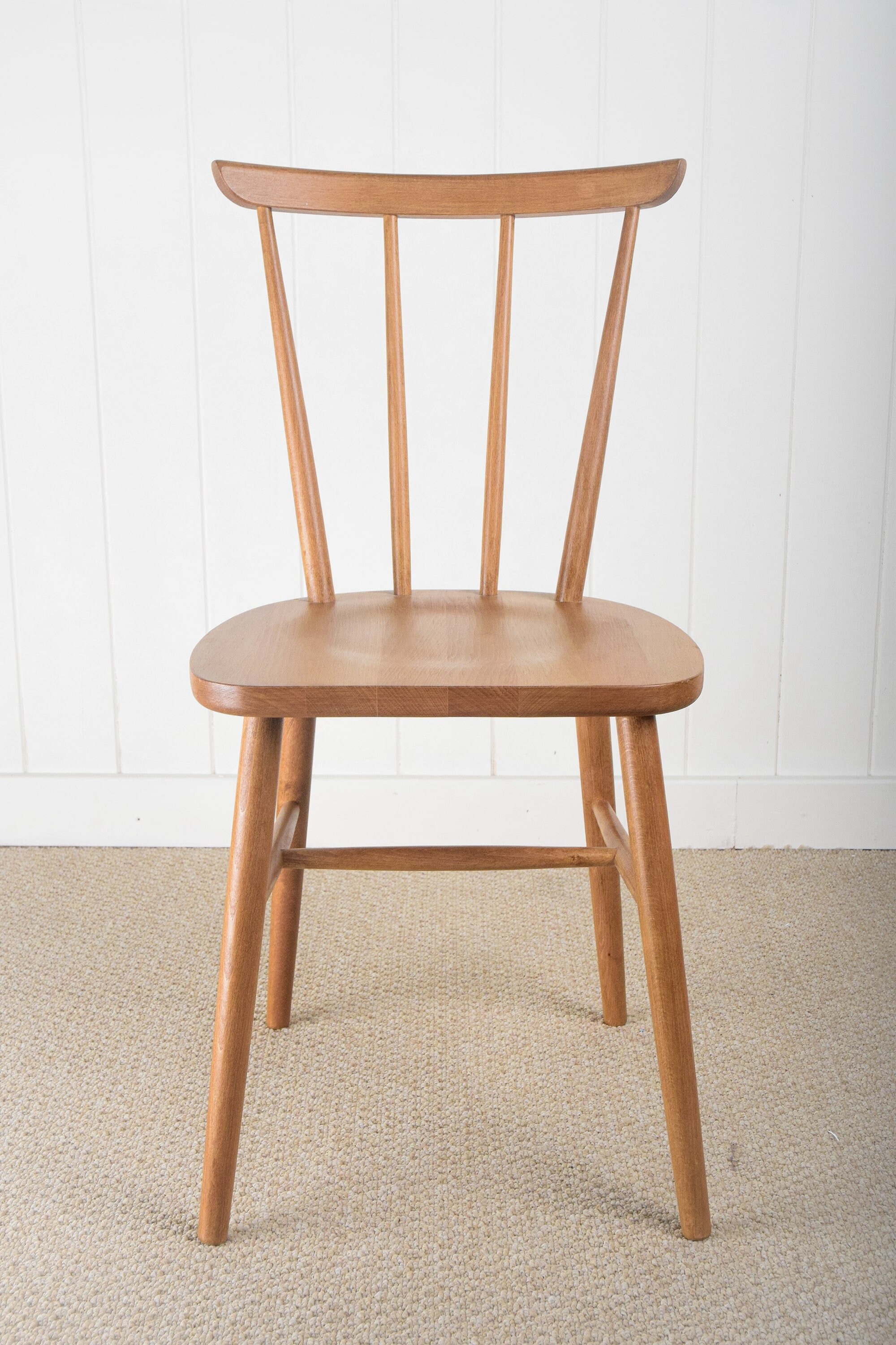 New Solid Wood Scandinavian Enzo Kitchen Dining Chair Wooden Etsy UK