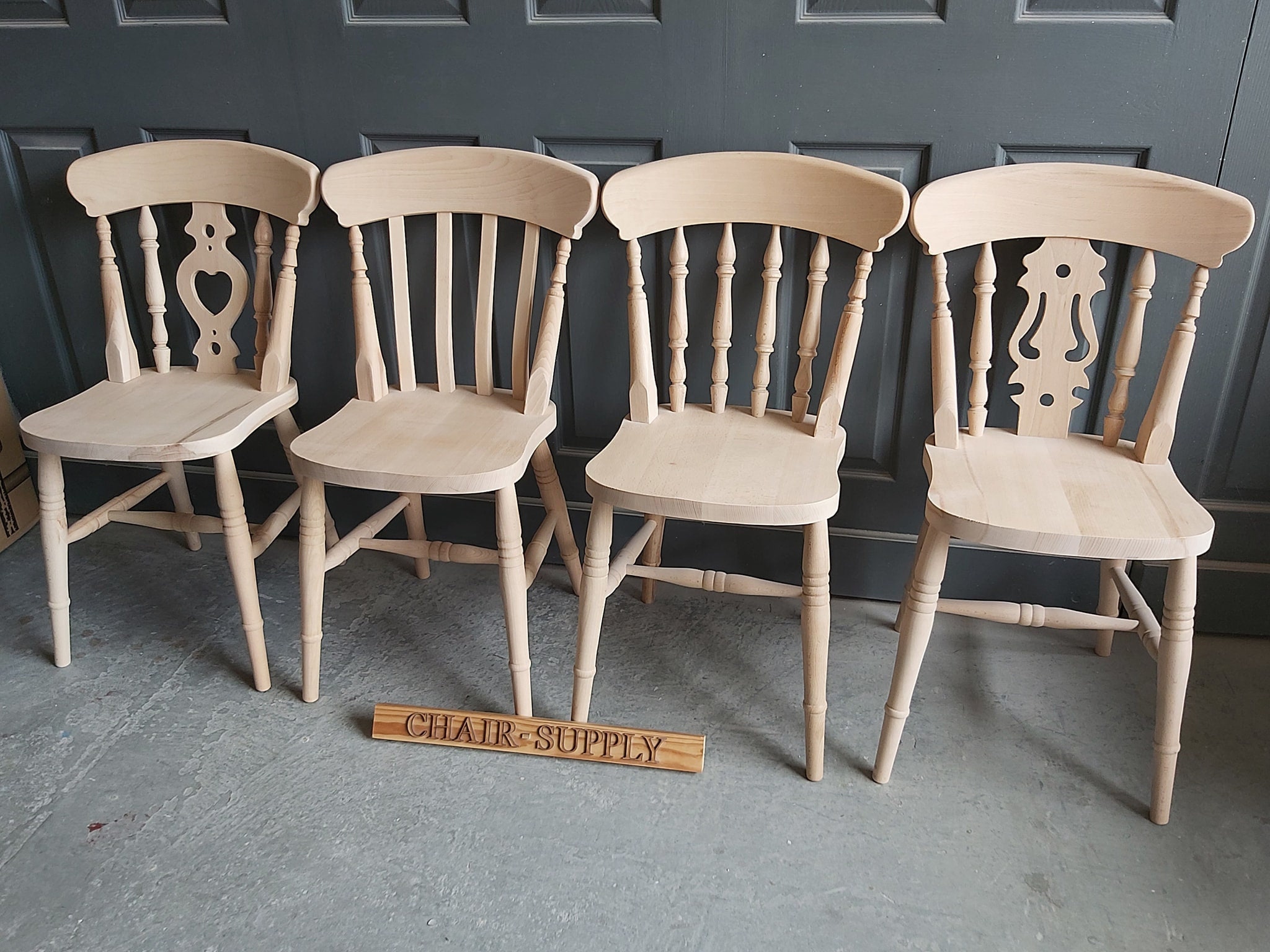 Unfinished spindle back chairs discount