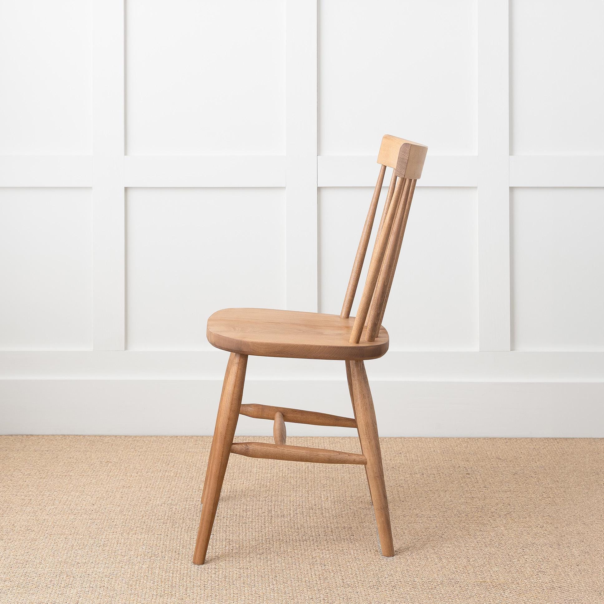 Nordic Beech Dining Chair, Scandinavian Wooden Dining Chair