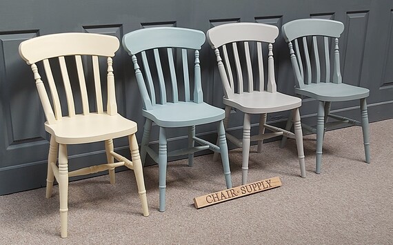 Slat back farmhouse sale chairs