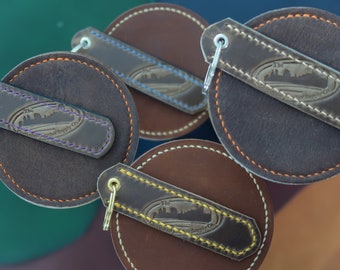 Keychain, Leather keychain, Handstitched leather keychain, Gifts for guys, Unique gifts