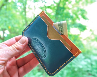 Credit Card Wallet, Credit Card Holder, Slim leather wallet, Front pocket wallet, Full grain leather wallet, Minimalist leather wallet
