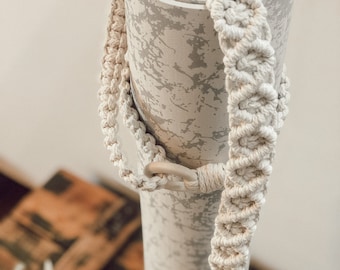 Correa de yoga de macramé, hecha a mano, correa de transporte para esterilla de yoga, correa para el hombro, deportiva