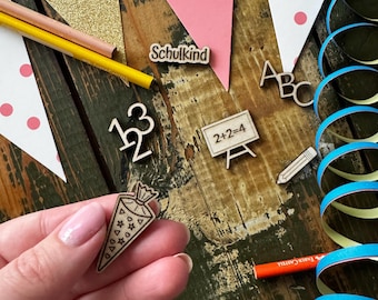 Confeti de madera para el primer día de cole - sostenible | Confeti para la vuelta al cole | Cero residuos | Primer día de cole | Vuelta al cole | Regalo escolar | Primer día de cole