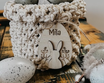 Adorno de huevo de Pascua personalizado | Colgante con nombre | Decoración de mesa de Pascua | Decoración de Pascua | Decoración de primavera | Regalos de Pascua | Decoración de Pascua | Huevo de Pascua